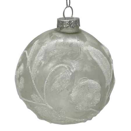 шар MAXIJOY Ветви с ягодами 100мм стекло прозрачный