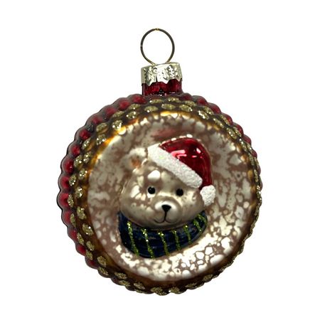 подвеска MAXIJOY Мишка 7,3см стекло золотой аппликация из песка мимимишки мишка кеша 25 17 5 см арт 03706