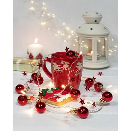 гирлянда NAVIGATOR фигурки шарики и звезды 1,2м 10 LED теплый белый свет