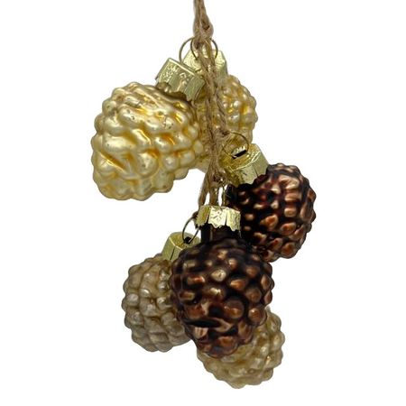 подвеска MAXIJOY Шишки 3см стекло мультиколор