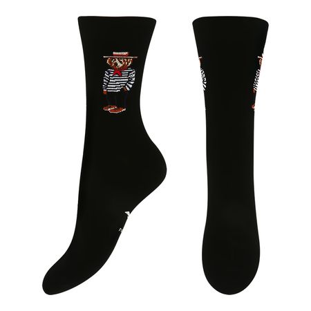 Носки мужские MONCHINI BEAR мишка в тельняшке 43-45 носки вишенки высокие 35 39 хлопок бамбук 12 31079 202505 s6