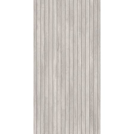 керамогранит GLOBAL TILE Verano светло-серый 60x120 рейки карвинг матовая