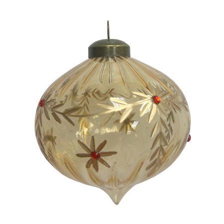 подвеска MAXIJOY 8см стекло бежевый