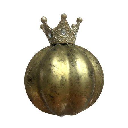 подвеска MAXIJOY Шар с короной 10,8см стекло золотой для карточек big boss c короной дг2021 263