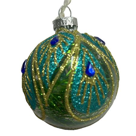 шар MAXIJOY Перо павлина 67мм стекло зеленый иван ястребиное перо грустная улыбка