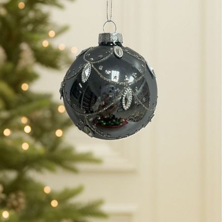 шар MAXIJOY Ламбрекен 80мм стекло серый