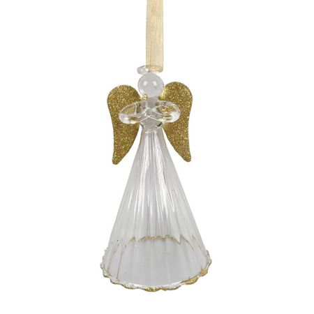 подвеска MAXIJOY Ангел 10см стекло прозрачный