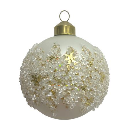 шар MAXIJOY Браслет из бусин 80мм стекло белый