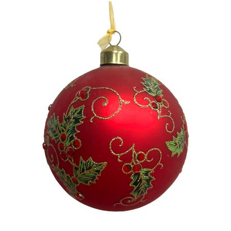 шар MAXIJOY Листья 100мм стекло красный ганифат алиева летящие листья жизни воспоминания