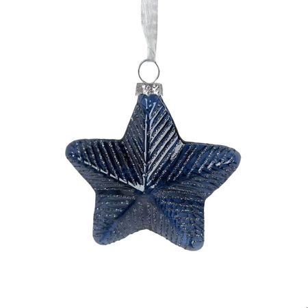 подвеска MAXIJOY Звезда 8,5см стекло синий