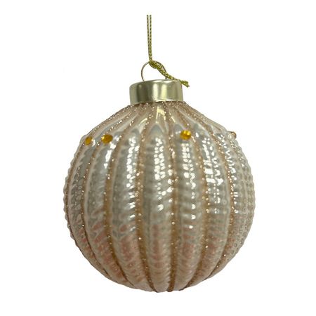 шар MAXIJOY 80мм стекло шампань в асс-те