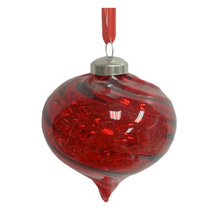 подвеска MAXIJOY Волны 8см стекло красный