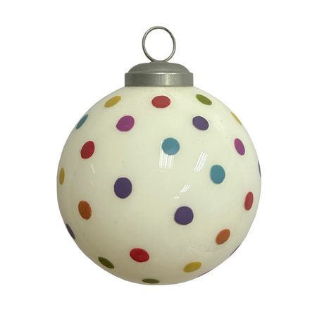 шар MAXIJOY Ретро 80мм стекло белый карен кавалерян фальконер ретро детектив