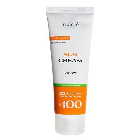 Солнцезащитный крем для лица и тела INVIOLE Солнцезащитный крем для лица и тела SPF 100, крем от загара