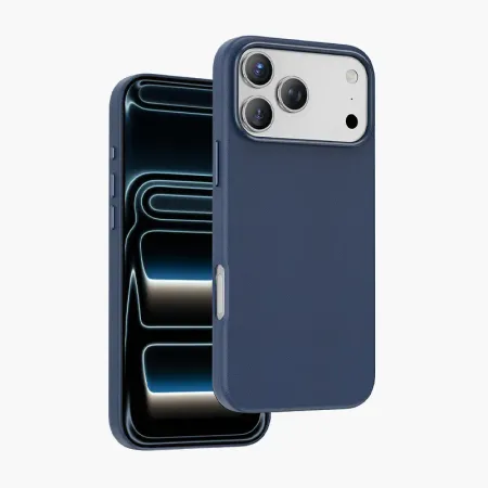 Чехол-накладка Keephone Peekaboo MagSafe для Apple iPhone 17 Pro Max искусственная кожа (синий)