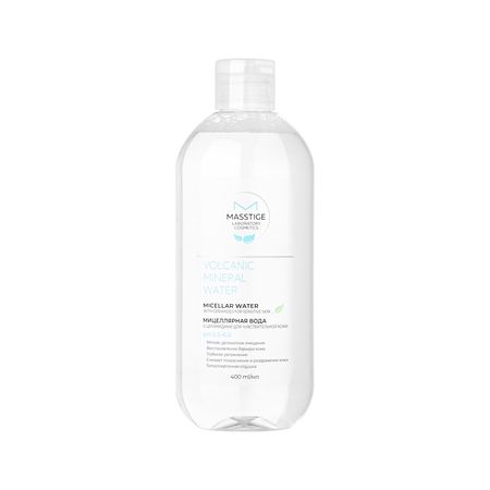 Мицеллярная вода MASSTIGE VOLCANIC MINERAL WATER с церамидами для чувствительной кожи 400 мл