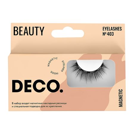 Накладные ресницы DECO. MAGNETIC №403 магнитные с подводкой пазлы магнитные 19 17 5см ящерица