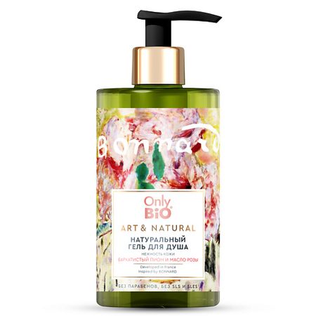 Гель для тела ONLY BIO Гель для душа Нежность кожи Бархатистый пион и масло розы