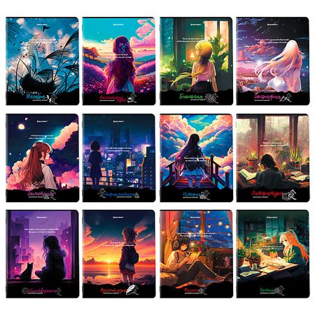 Тетрадь BRAUBERG Тетради предметные комплект АНИМЕ