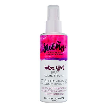 Спрей для укладки волос SUENO Спрей  для укладки и прикорневого объёма Botox Effect