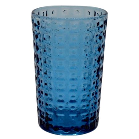 стакан 350мл высокий стекло синий