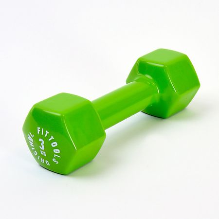 Гантели ORIGINAL FITTOOLS Гантель 3 кг для фитнеса виниловая
