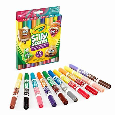 Набор фломастеров CRAYOLA Смываемые двусторонние фломастеры с ароматизатором  Silly Scent