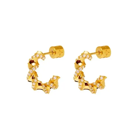 VIVA LA VIKA Серьги Mini Shiny Pasta Earrings - Gold