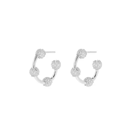 VIVA LA VIKA Серьги Mini Orbital Ring Earrings - Silver
