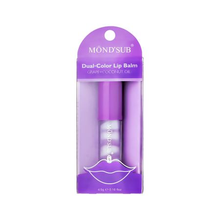 Бальзам для губ MONDSUB DUAL COLOR с виноградным и кокосовым маслом 4,5 г
