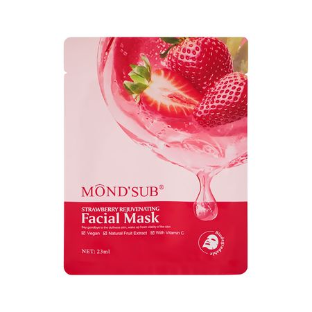 Маска для лица MONDSUB омолаживающая с экстрактом клубники и витамином C 23 мл