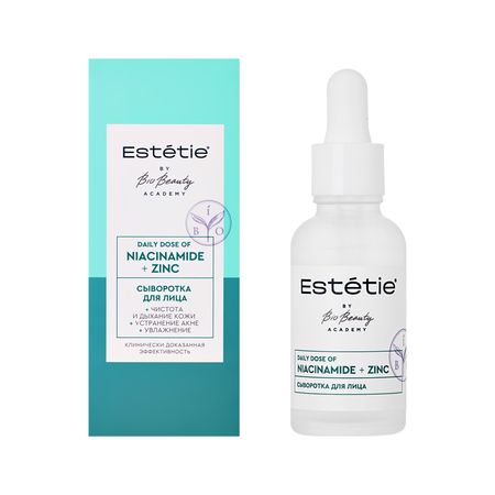 Сыворотка для лица ESTETIE BY BIO BEAUTY Niacinamide + Zinc 30 мл з рагиб хадисы о поведении чудеса науки в сунне пророка