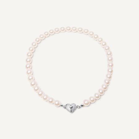 HOLLY JUNE Колье Open Heart Necklace - Silver