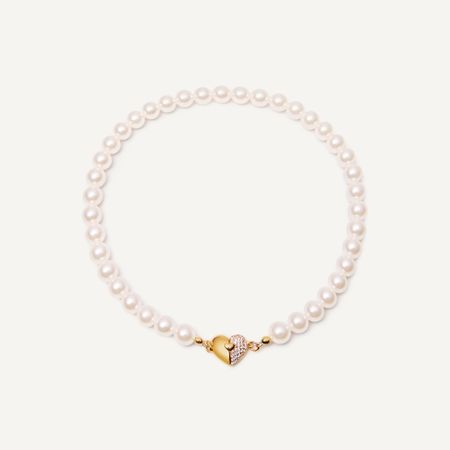 HOLLY JUNE Колье Open Heart Necklace - Gold