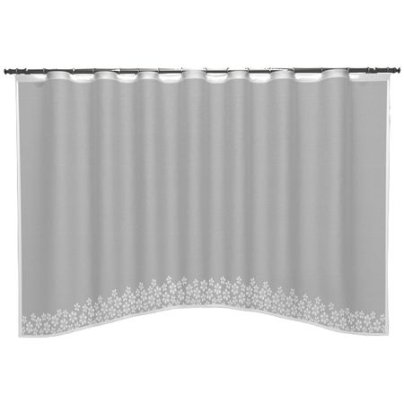 штора тюлевая для кухни на шт.ленте Лента жаккард 320х160см белая, арт.25С6669