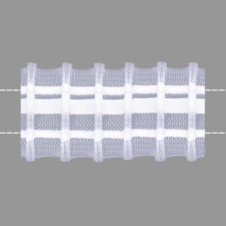 лента шторная 4см параллельная прозрачная, арт.0с797