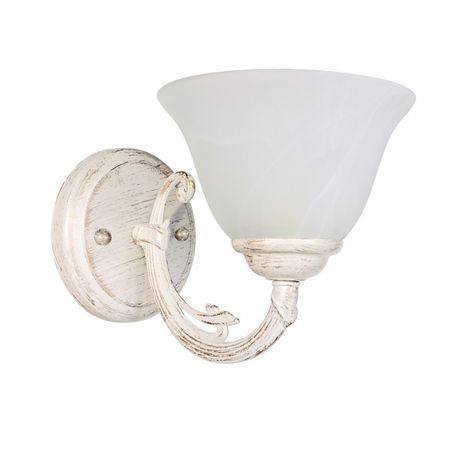 бра БАЛТИЙСКИЙ СТИЛЬ Бронза 1x40Вт Е14 патина стекло