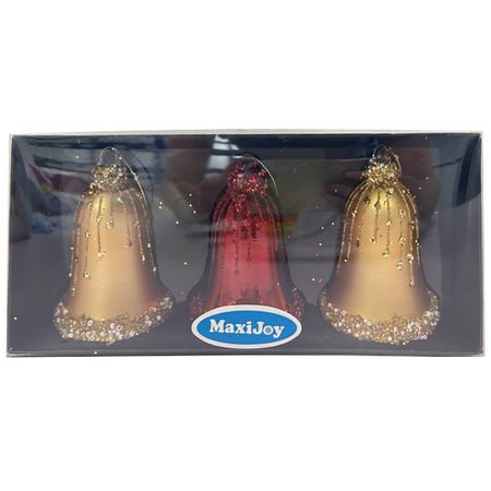 набор подвесок MAXIJOY Колокольчики 3шт 8см стекло андрей анатольевич глушецкий выставки колокола медали колокола и колокольчики на российских и международных выставках xix на