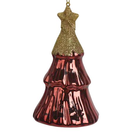 подвеска MAXIJOY Ель 13,2см стекло коричневый