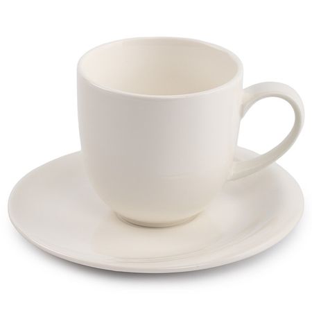 чашка с блюдцем DOMENIK Bianco 320мл фарфор