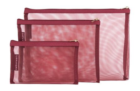 Гурмандиз Набор косметичек Бордовый