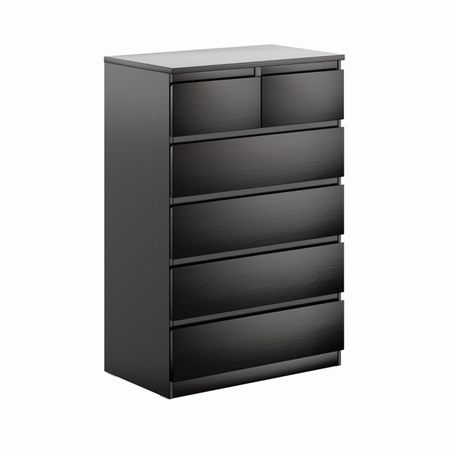 комод МАЛЬТА 6 ящиков 803x1212x480мм венге ЛДСП