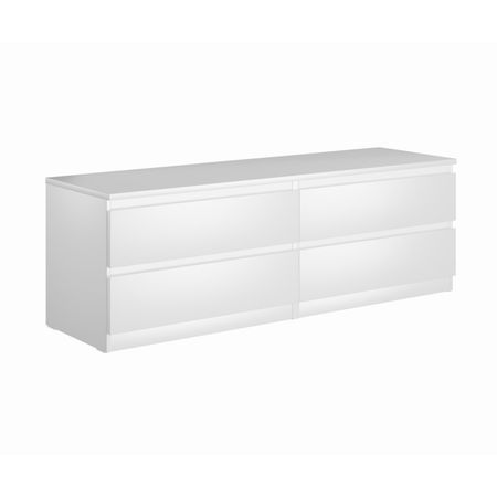 комод МАЛЬТА 4 ящика 1603x540x480мм белый ЛДСП