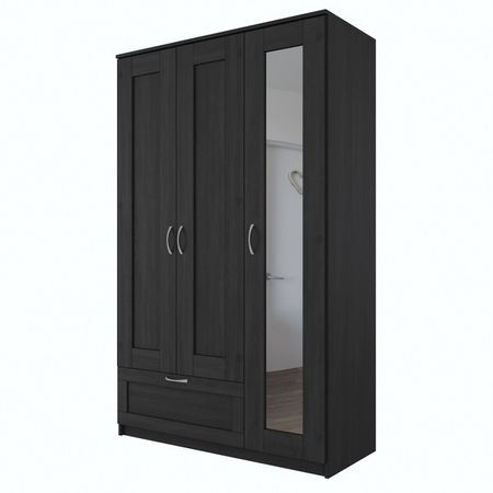 шкаф СИРИУС 3 двери и 1 ящик 1171x1900x502мм венге ЛДСП