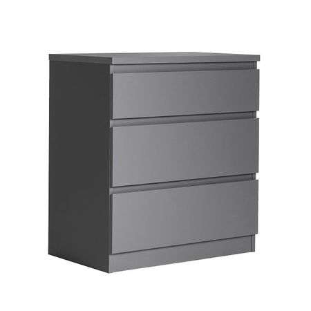 комод КАСТОР 3 ящика 650x716x396мм серый ЛДСП