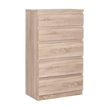 комод КАСТОР 5 ящиков 650x1116x396мм сонома ЛДСП