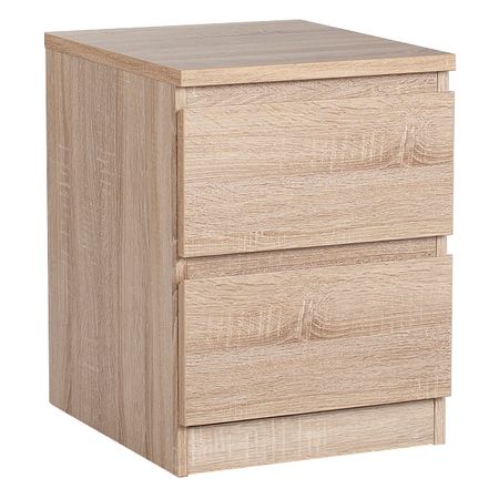 тумба прикроватная МАЛЬТА 2 ящика 403x540x480мм сонома ЛДСП