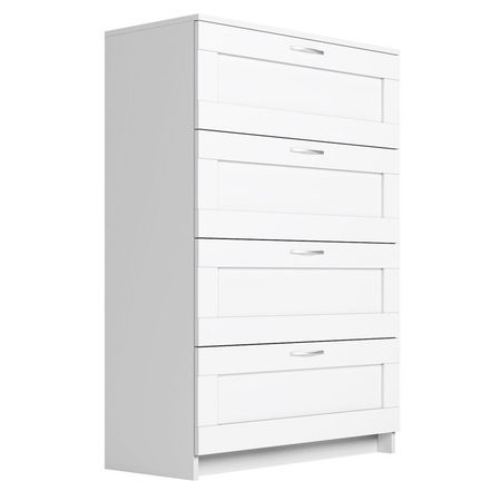 комод СИРИУС 4 ящика 782x1234x412мм ЛДСП белый