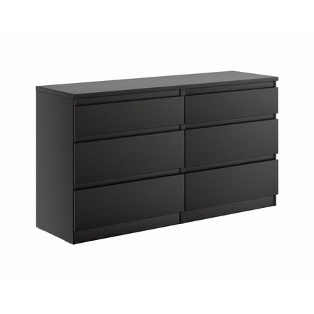 комод КАСТОР 6 ящиков 1297x716x396мм венге ЛДСП