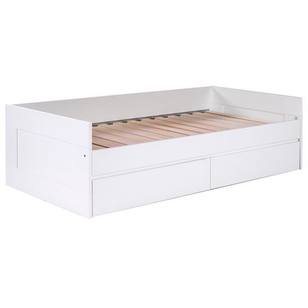кровать раздвижная с ящиками СИРИУС 870x575x2044мм белая ЛДСП